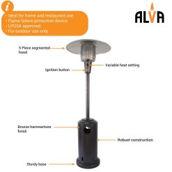 Alternative view of Alva Gas Patio Heater