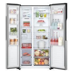 LG 519L Side by Side Fridge Freezer – Silver - Image 3
