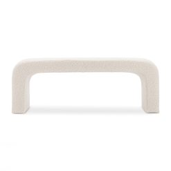 Alternative view of Kamilla Boucle Arch Bench