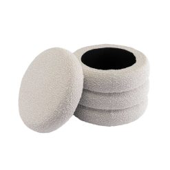 Alternative view of Micca Round Storage Ottoman