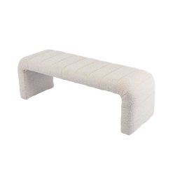 Blakk Boucle Fabric Bench - Image 3