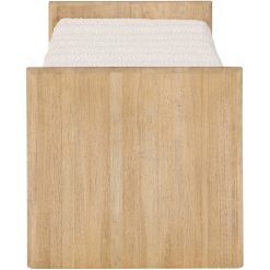 Reece Boucle Wood Bench - Image 4