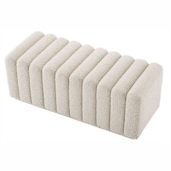 Tito II Boucle Fabric Bench - Image 3