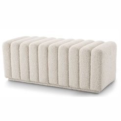 Tito II Boucle Fabric Bench