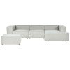 Zen Modular Linen L Shaped Couch