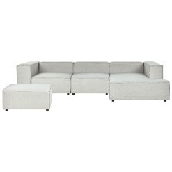 Zen Modular Linen L Shaped Couch